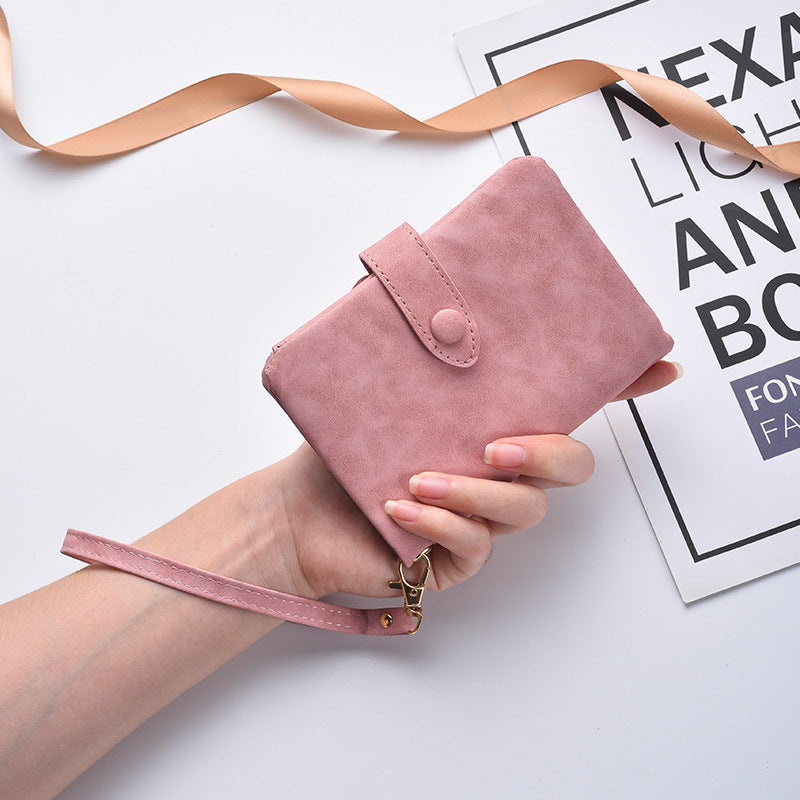 Compact Faux Leather Clutch Wallet Bowlift