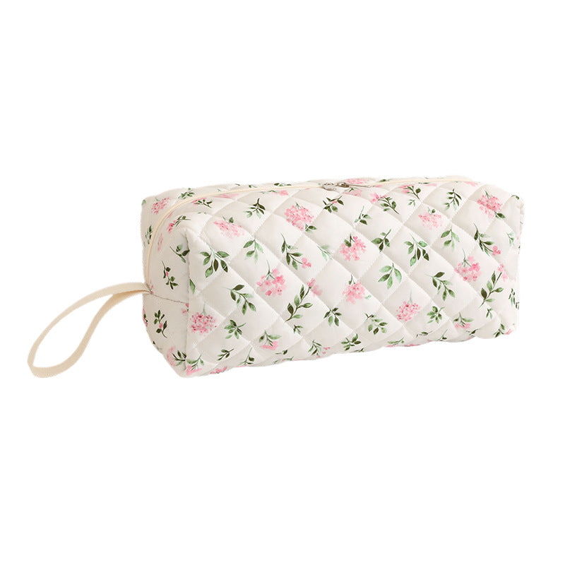 Quilted Animal Print Makeup Bag Bowlift