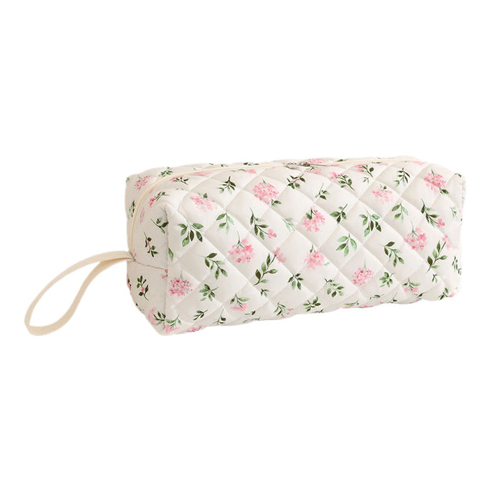 Quilted Animal Print Makeup Bag Bowlift