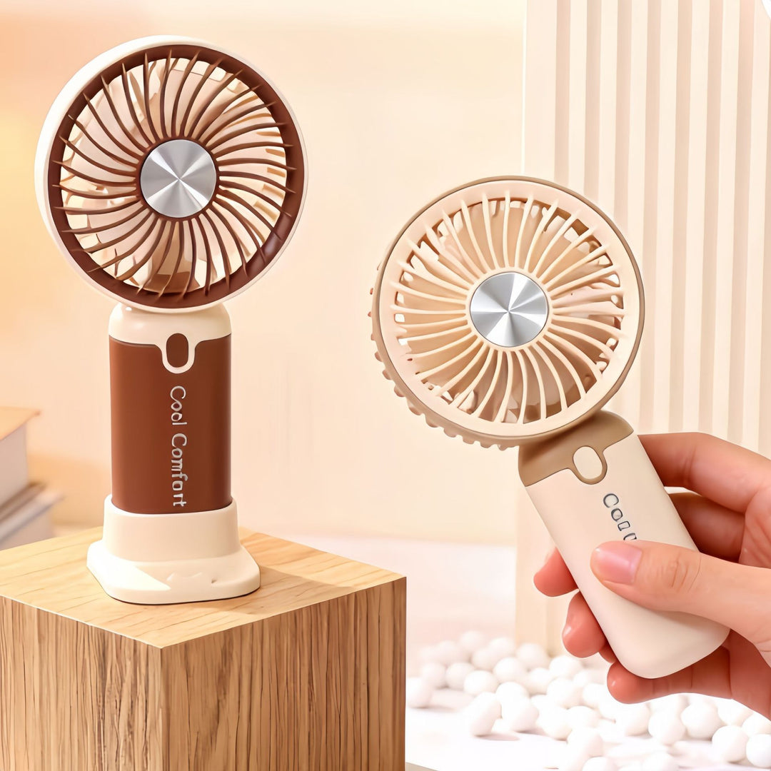 Women's portable fan with cordless function and ergonomic design Bowlift