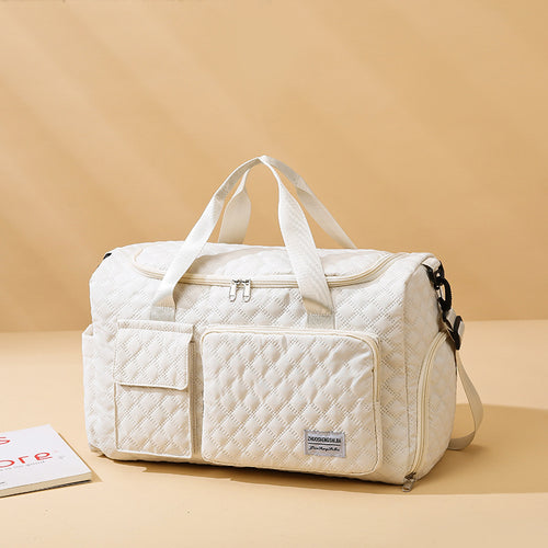 Spacious Quilted Gym Duffel Bag