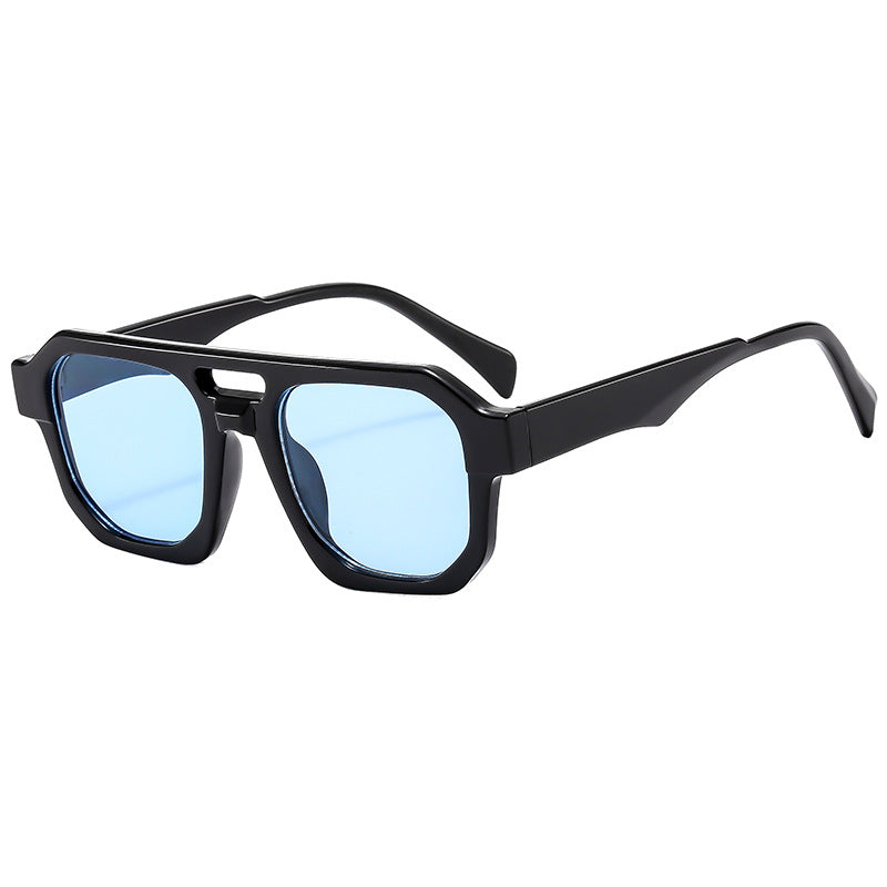 Women’s exclusive polygonal sunglasses with luxurious tortoiseshell pattern Bowlift