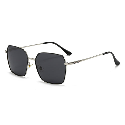 Oversized Geometric Frame Sunglasses