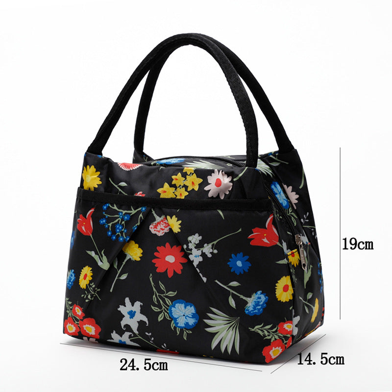 Floral Insulated Lunch Cooler Bag Bowlift