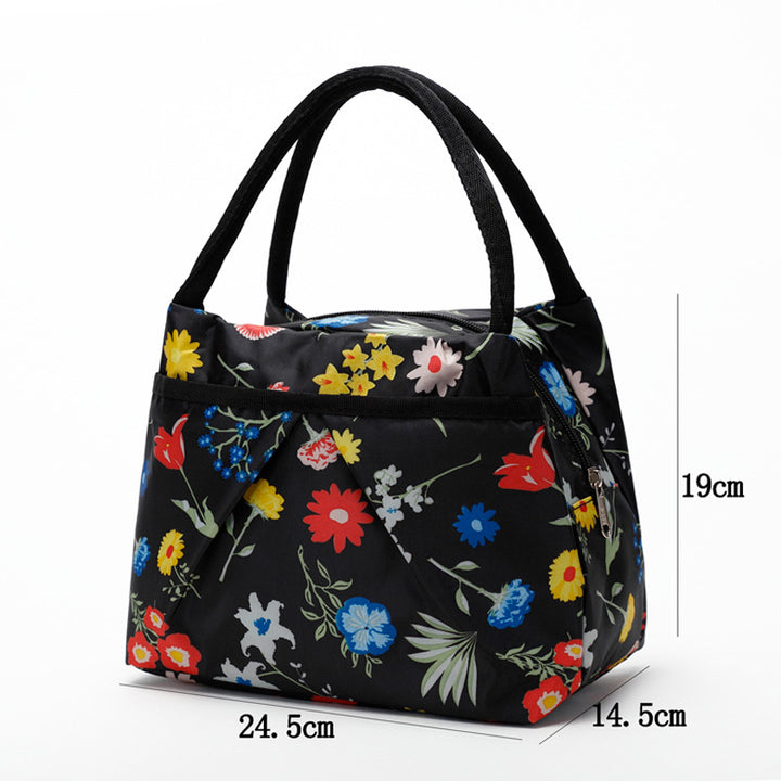Floral Insulated Lunch Cooler Bag Bowlift