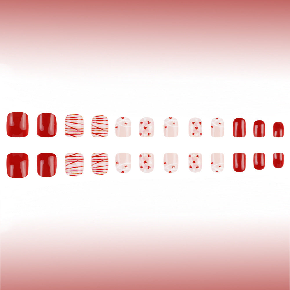 Heart-Themed Nail Art Bowlift