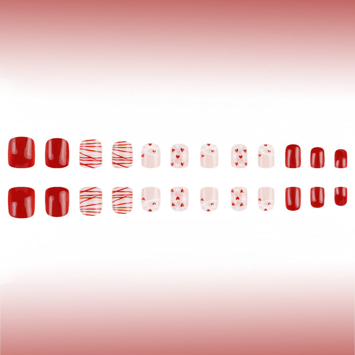 Heart-Themed Nail Art Bowlift
