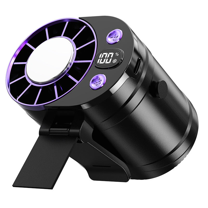 Women's compact table fan with multifunctional LCD display Bowlift