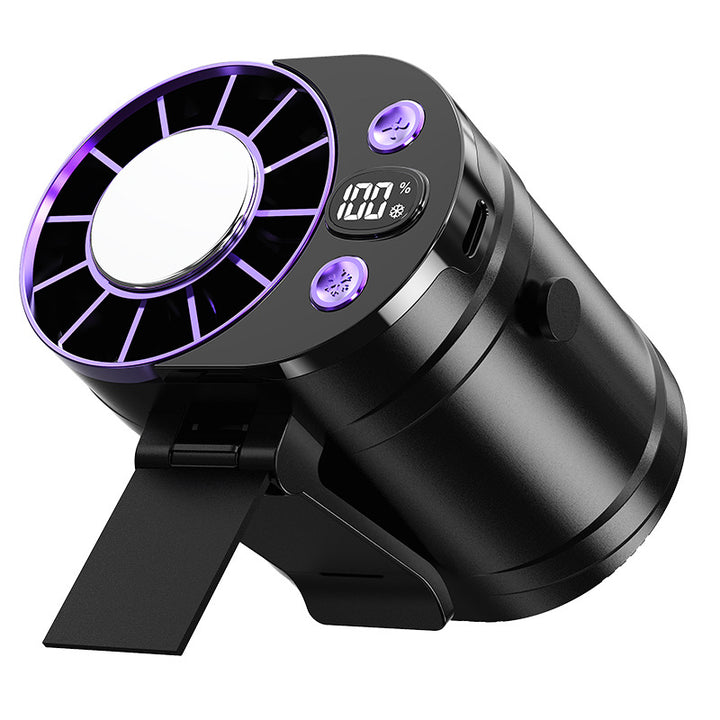 Women's compact table fan with multifunctional LCD display Bowlift