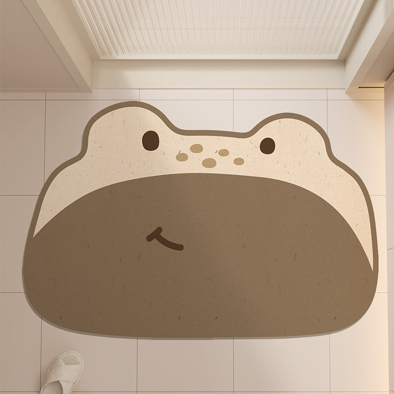 Cute Frog Design Bath Mat