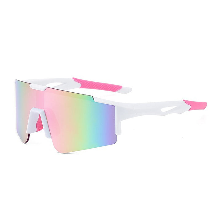 Unisex nan sporty polarizing bike sunglasses with a one-piece visor and non-slip temples Bowlift