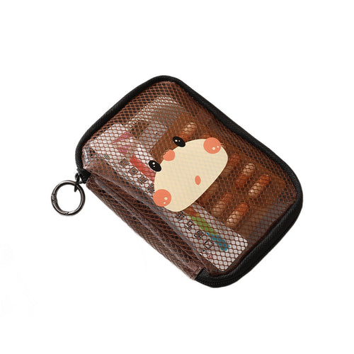 Cute Animal-Themed Mesh Pencil Case Bowlift