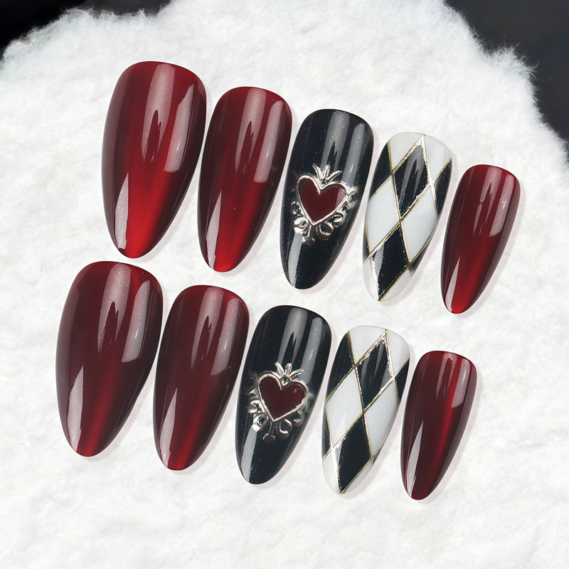 Decorative Press-On Nail Art with Unique Character Designs Bowlift