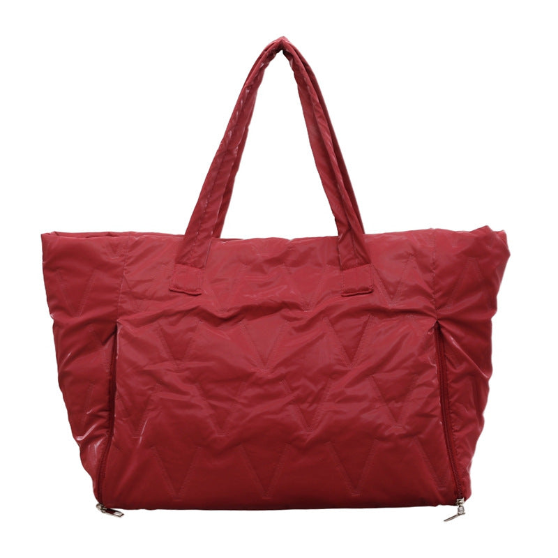 Spacious Quilted Travel Tote Bowlift