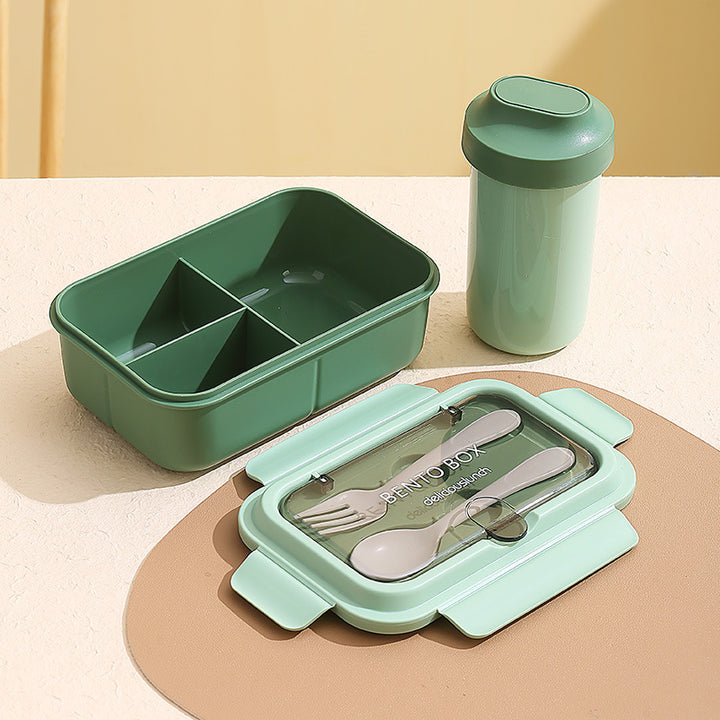 Leakproof Compartmentalized Kids Bento Lunchbox with Removable Round Soup Bowl and Utensil Storage Bowlift