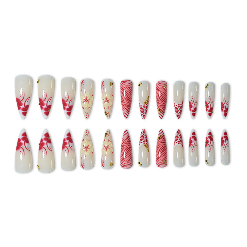 Decorative Acrylic Press-On Nail Art Set Bowlift