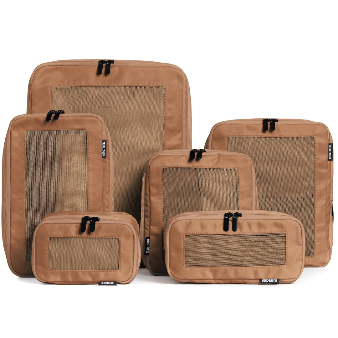 Unisex Storage Bags Set with Transparent Compartments Bowlift