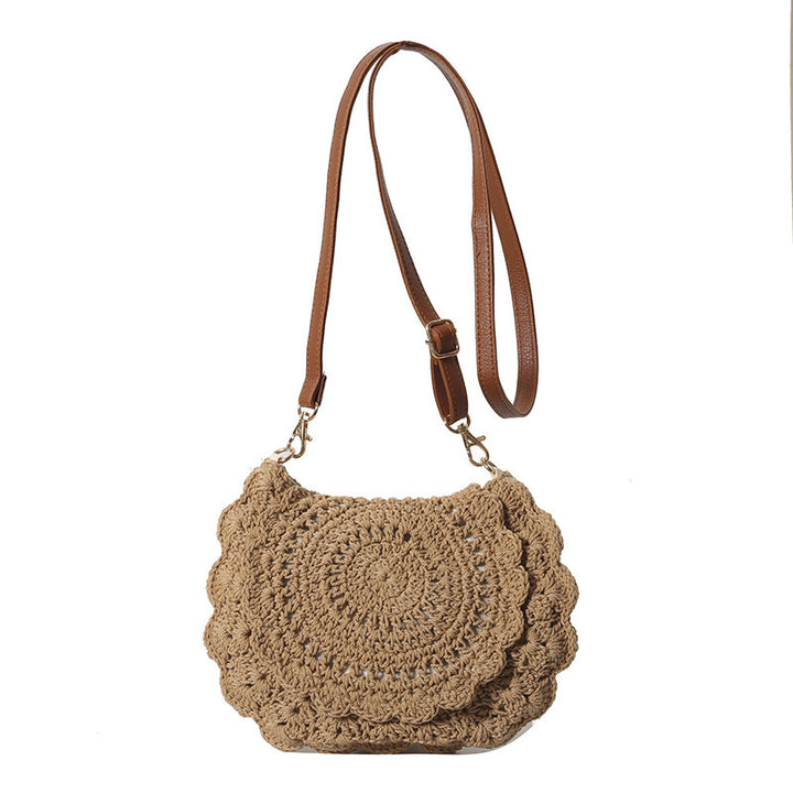 Handmade shoulder bag with floral patterns Bowlift
