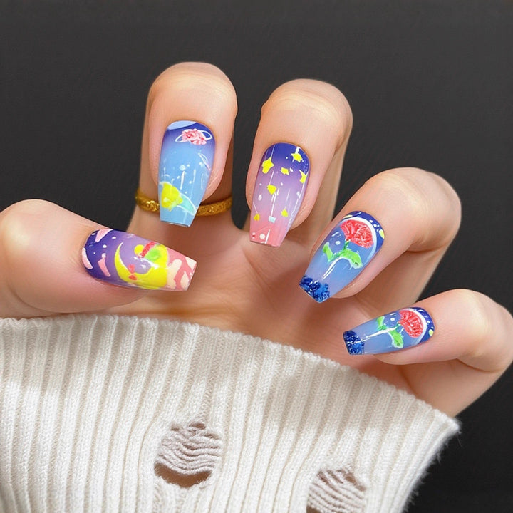 Artful Nail Extensions with Elegant Tips Bowlift