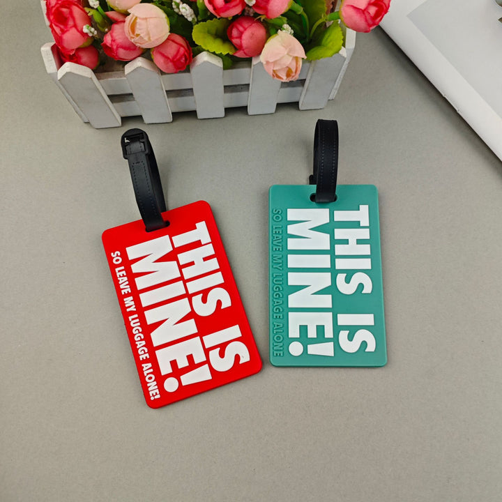 Unisex Luggage Tag with Humorous Message Bowlift