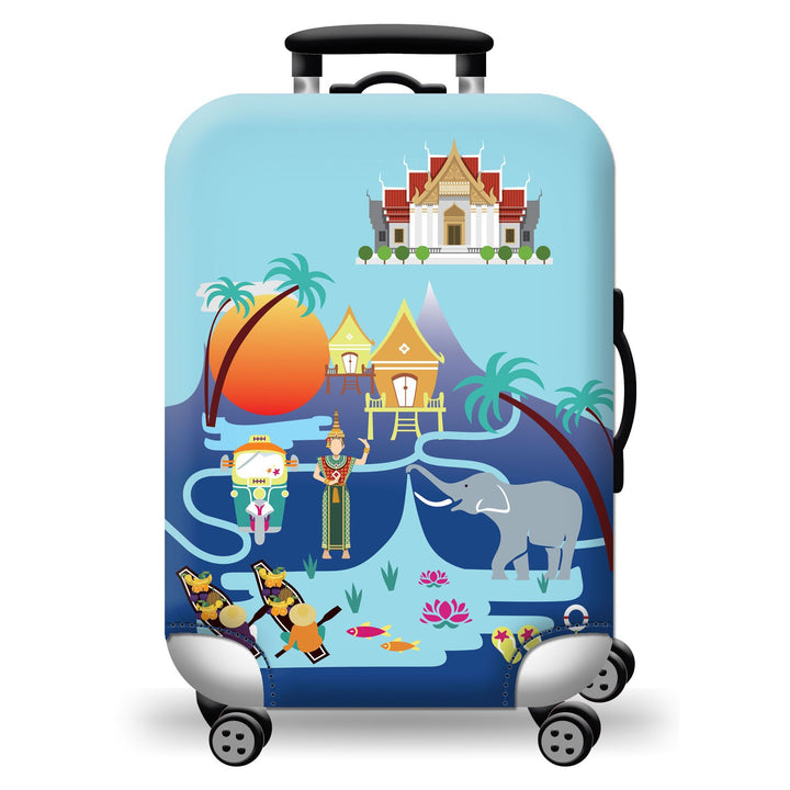 Unisex hard-shell luggage with trendy dog motif Bowlift