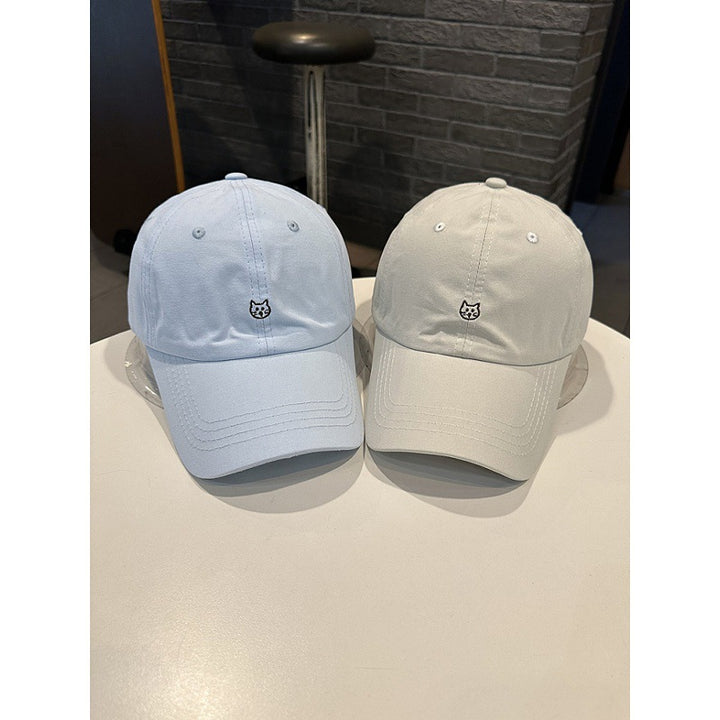 Women's Casual Cat Embroidered Baseball Cap Bowlift