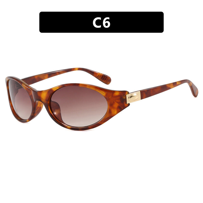 Ladies stylish sunglasses in elegant oval design with protective UV filter Bowlift