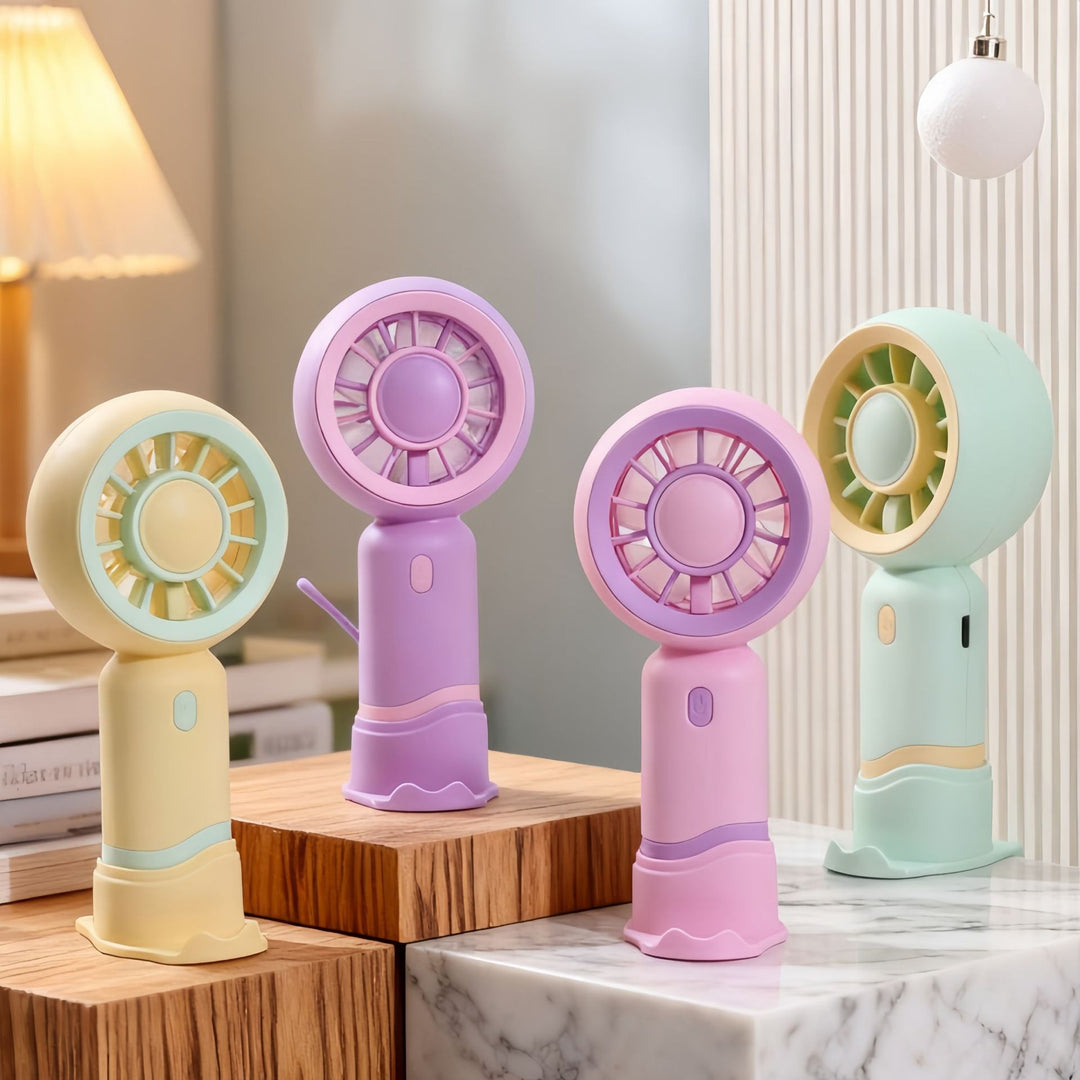 Portable Usb Hand Fan with Flexible Tilt Angle Bowlift