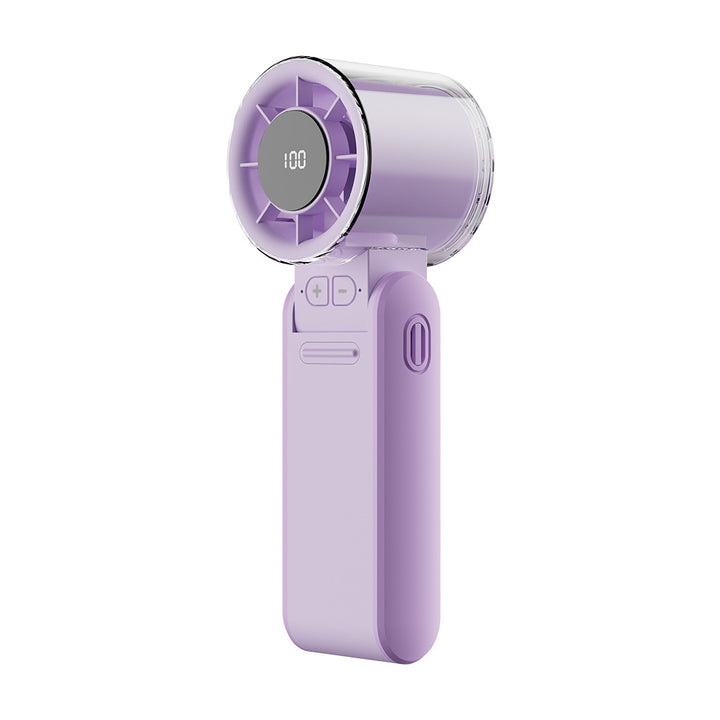 Women's portable mini handheld fan with USB charging function Bowlift