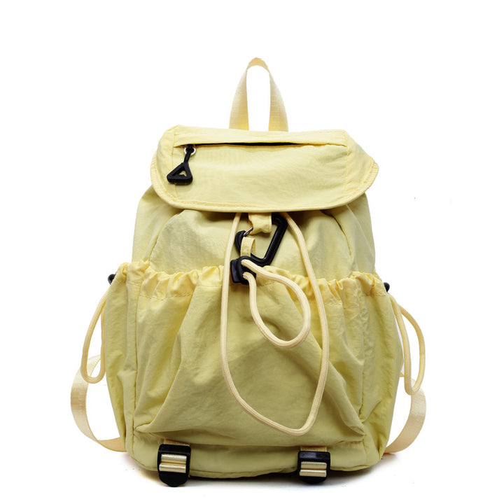 Leisure backpack with elastic drawstring and practical side pockets Bowlift