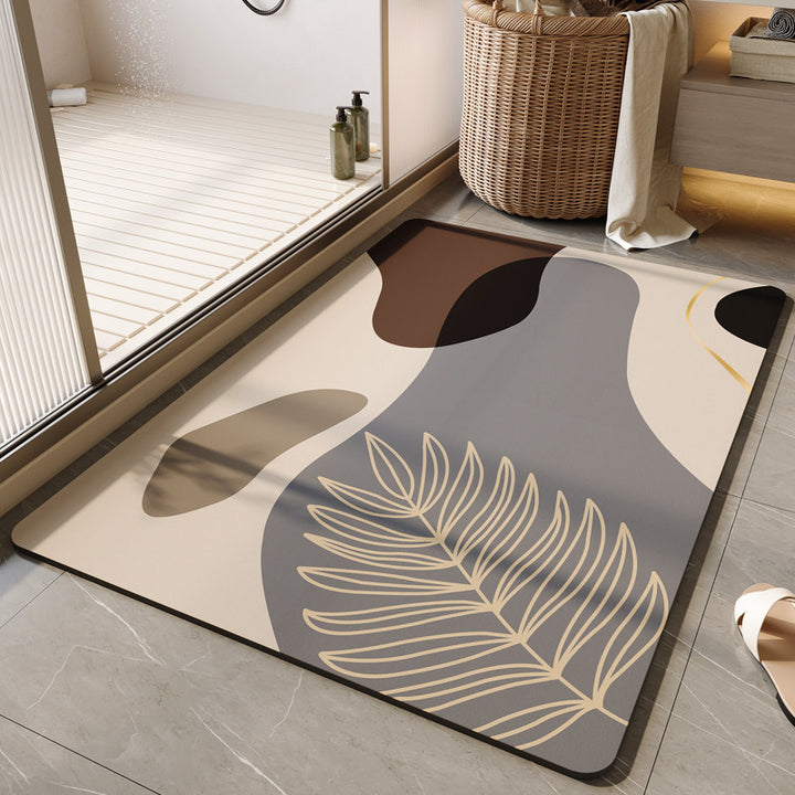 Decorative Floral Bath Mat Bowlift