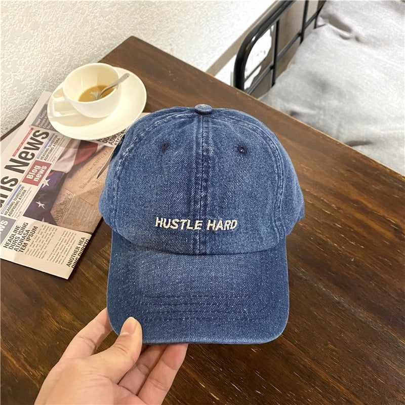 Women's Casual Distressed Denim Cap Bowlift