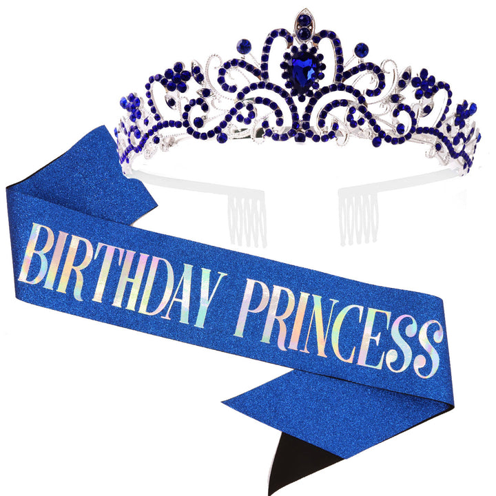 Women's Birthday Sash with Glitter Design Bowlift