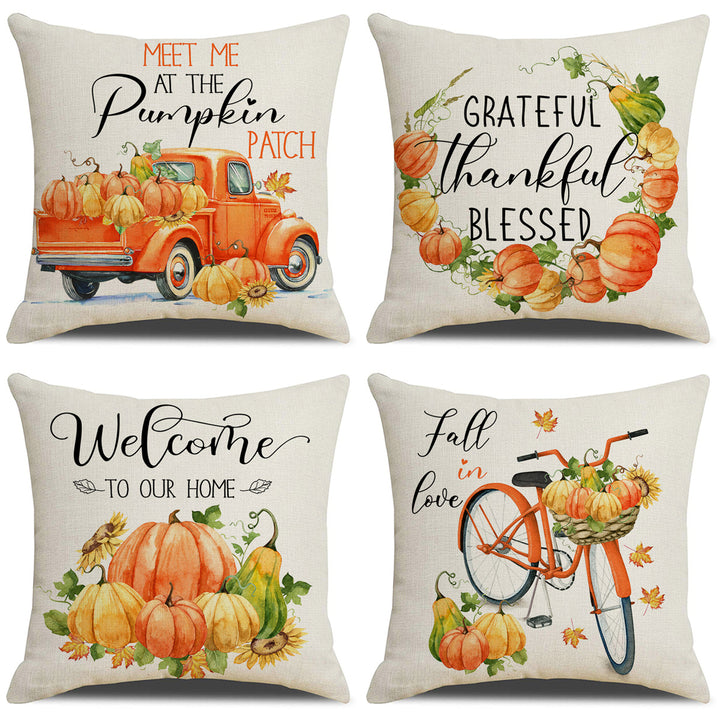 Women's pillowcase with autumn pumpkin design Bowlift
