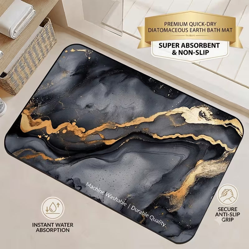 Quick-Dry Diatomaceous Earth Bath Mat Bowlift