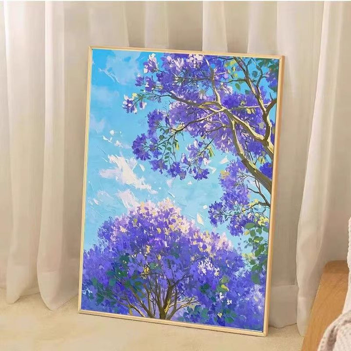Lush Lavender Floral Canvas Art Print Bowlift