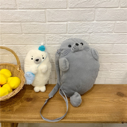 Plush Seal Backpack