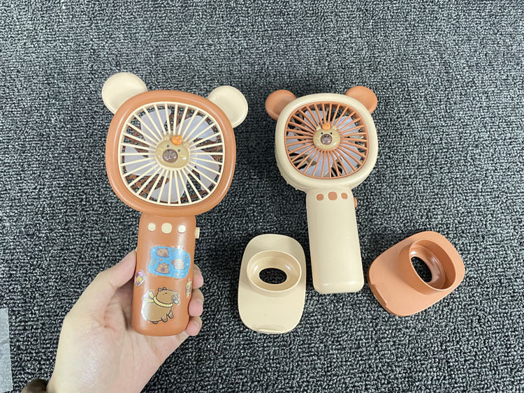 Unisex Portable Hand Fan in Cute Bear Design Bowlift