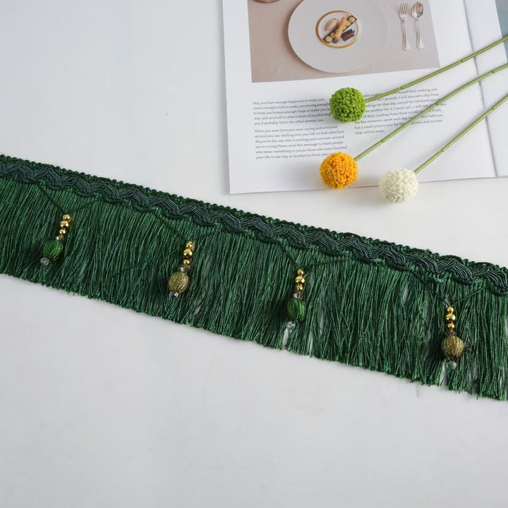 Luxury Fringe Braid with Bead Trim Bowlift