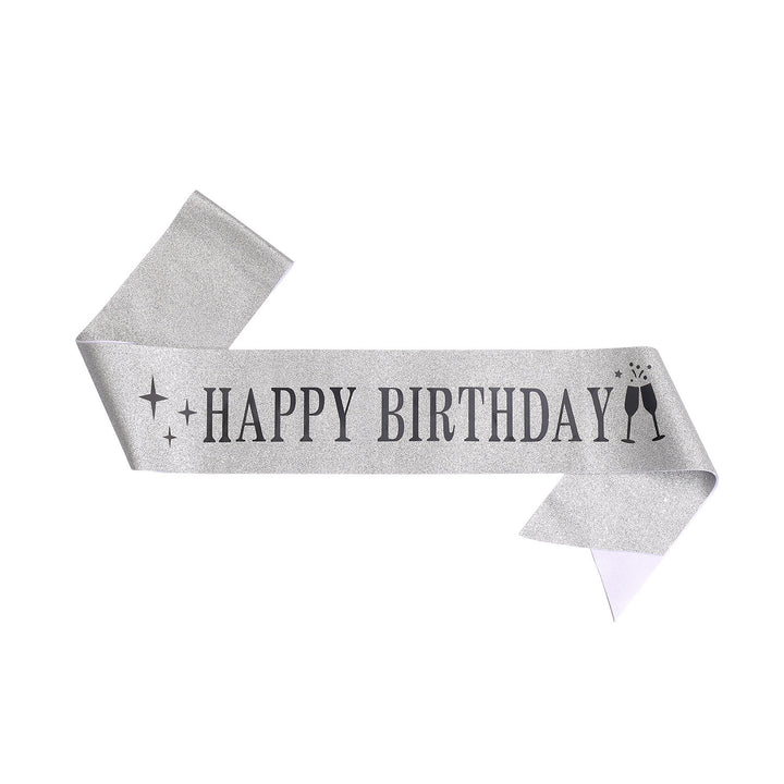 Ladies Glitter Headband with "Happy Birthday" Inscription Bowlift
