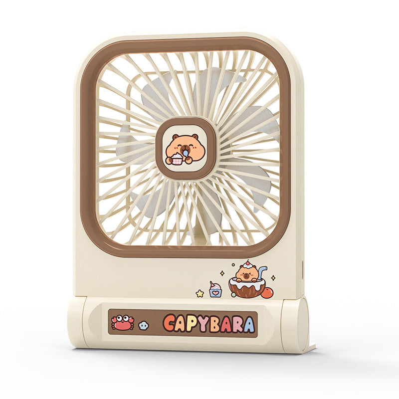 Women's portable mini handheld fan with creative animal design Bowlift