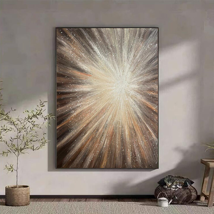 Abstract Burst Canvas Artwork