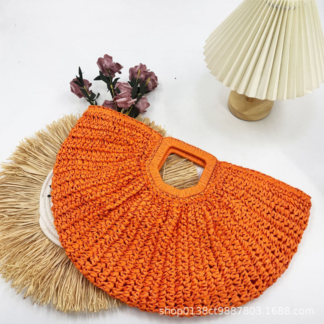Handcrafted Macrame Bag with Structured Design Bowlift