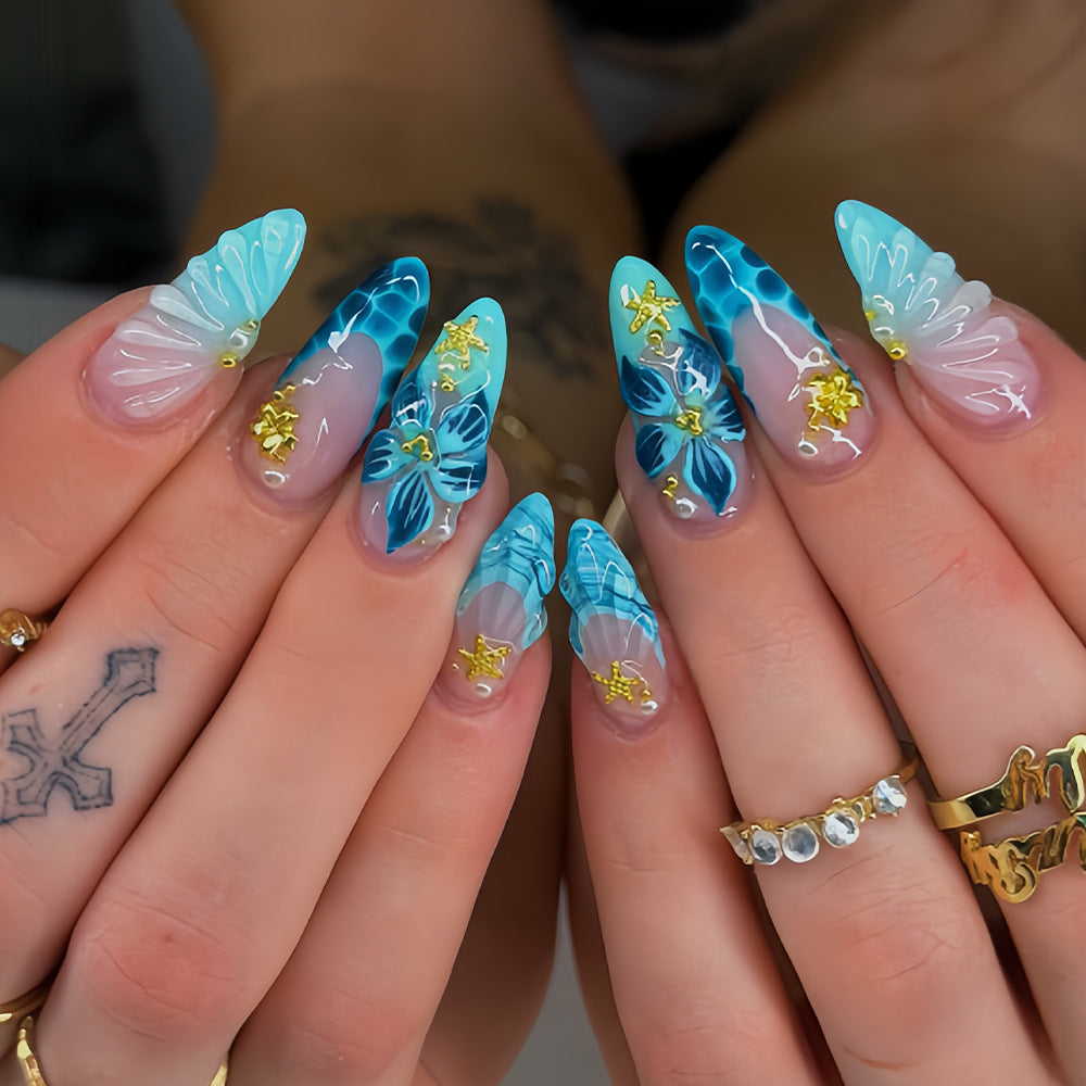 Artistic Long Acrylic Nail Tips Bowlift
