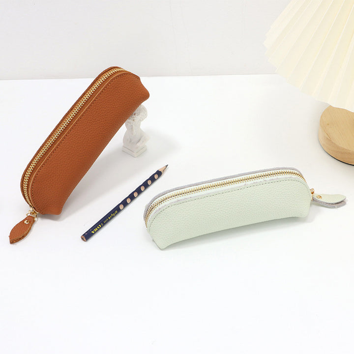 Sleek Leather Pencil Case Bowlift