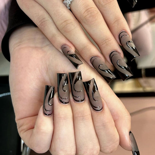 Stylish Abstract 3D Nail Art Extensions Bowlift