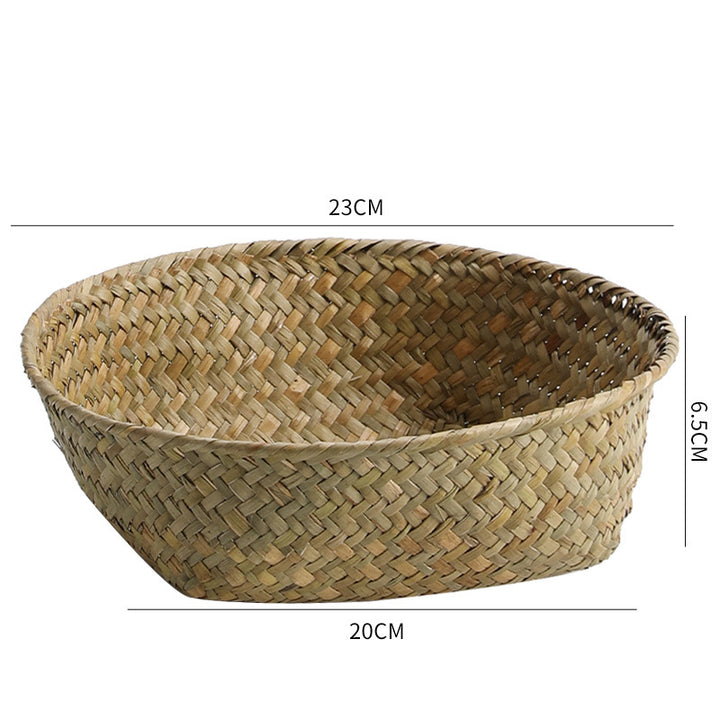 Handmade Natural Fiber Storage Basket Bowlift