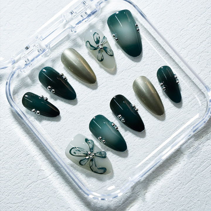 Premium Artistic Press-On Nail Set Bowlift