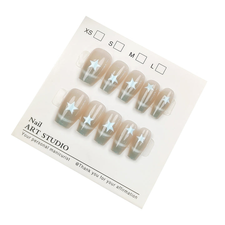 Artificial nails with Elegant Ombre Design Bowlift
