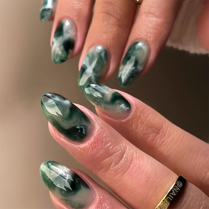 Floral Art Acrylic Nail Set Bowlift